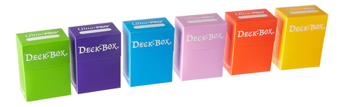 Cajas Ultra-pro Deck, Conjunto De 6 (naranja, Púrpura, Az.