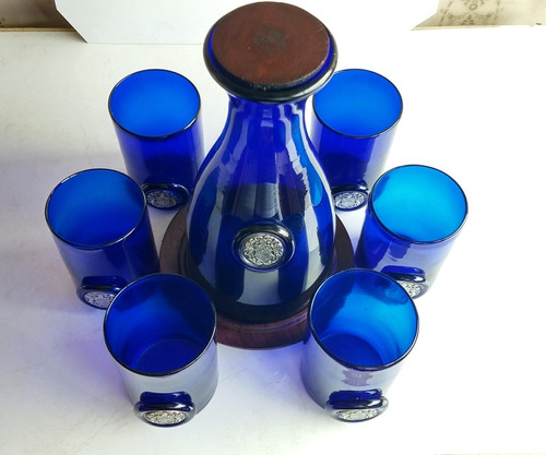 Botellón Vasos Azul