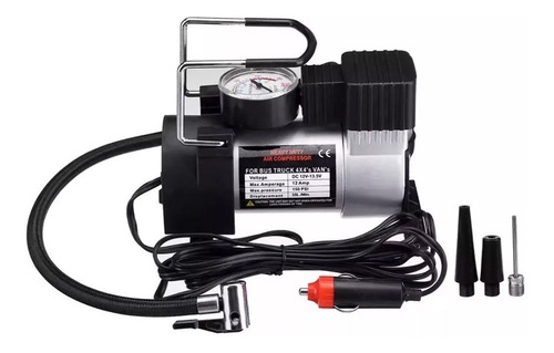 Imagen 1 de 9 de Compresor Aire 12v Metalico Moto Auto Bici 4x4 Cuatri 150psi