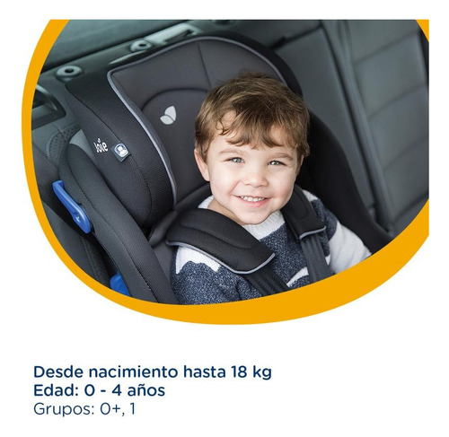 Autoasiento Joie Silla De Auto Steadi Coal Color Negro Negro