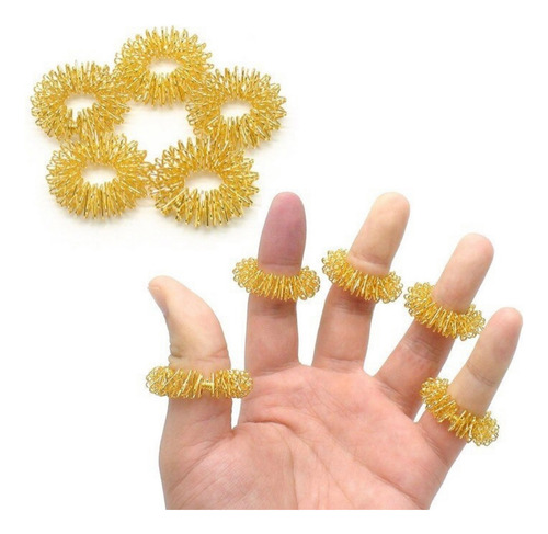 Anillos Sensoriales Acupuntura Reflexología Masaje 20 Pack