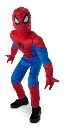 Spiderman Disfraz Con Luz Original De Disney Store