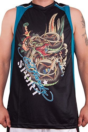 Camiseta Sin Mangas Deportiva Deportiva Ed Hardy Para Hombre