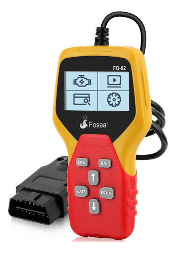 Foseal Escaner Obd2 Con Cable, Lector De Codigo Obdii Plug A