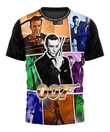 Remera Entrenamiento Kapho 007 James Bond Niños