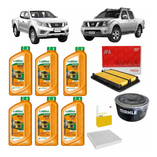 Kit Troca Filtros E Óleo Nissan Frontier 2.5 2008 Até 2012