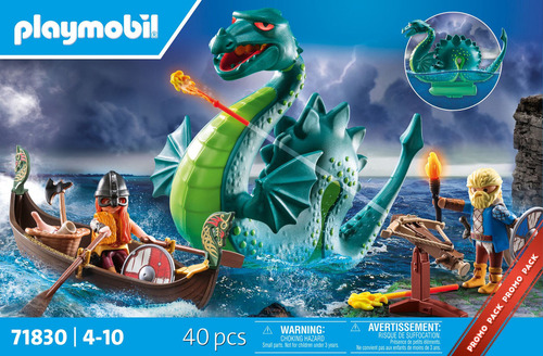 Figura armable Vikingos con monstruo marino 71830 Playmobil
