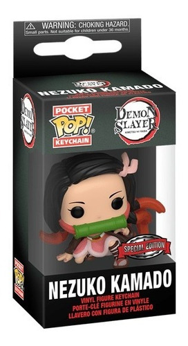Imagem 2 de 3 de Chaveiro Funko Pop Keychain Demon Slayer Nezuko Kamado