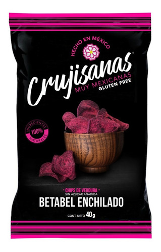 Crujisanas Betabel. Caja Con 12 Bolsas De 30gr