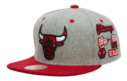 Gorra Mitchell And Ness Melton Patch Snapback Chicago Bulls