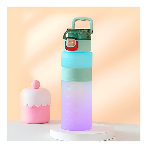 Botella De Agua Motivacional Con Capacidad De 800 Ml.