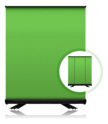 Panel Fondo Pantalla Verde 4.9 X 5.2 Ft Portatil Plegable