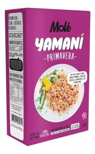 Sin Tacc / Arroz Yamaní Primavera - Molé - 200 Grs.