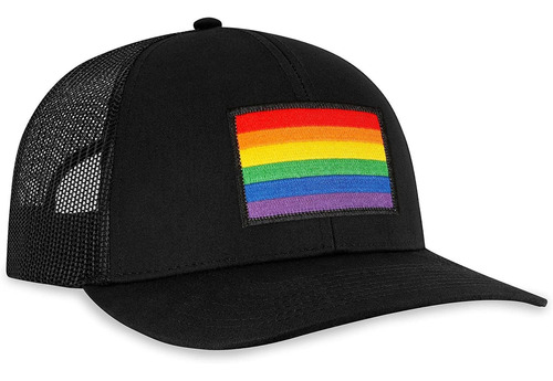 Rainbow Hat  Pride Trucker Hat Gorra De Béisbol Snapba...