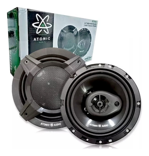 Par De Bocinas Atomic 6.5 PuLG. Carro 3 Vias 45w Rms Iron65