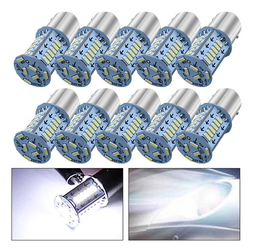 Luces De Freno Led Blancas Para Motocicletas Y Coches, 10 Un