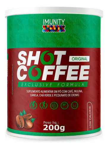 Shot Coffee (Café, Inulina, Canela, Chá Verde e Picolinato de Cromo) 200g Promel