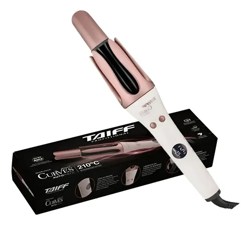 Modelador Taiff Automático Curves Rose Turbo Íons 210°c - R$ 403