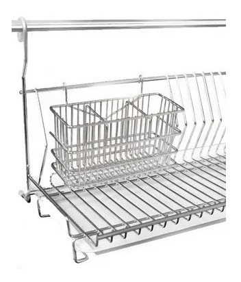 Imagen 2 de 2 de Adicional Cubiertero De Escurreplatos Soldart 04-222 Cromado