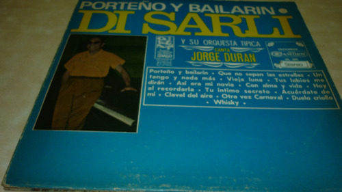 Di Sarli Porteño Y Bailarin Vinilo Excelente Tapa Maso