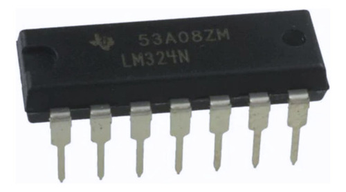5 X Lm324n Amplificador Operacional Cuadruple Dip14 Texas