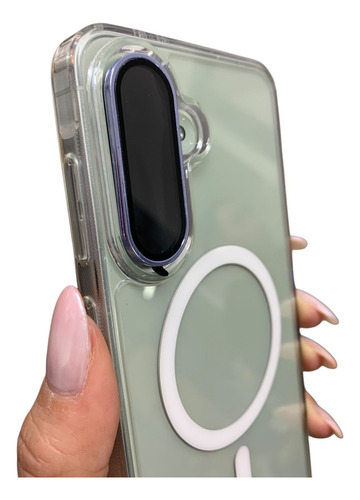Protector Lente Cámara Metalizado Para Samsung A56 A26 A36 Light Blue