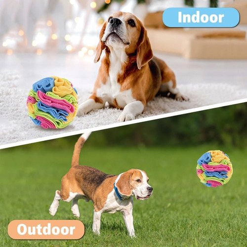 Dongker Pet Snuffle Ball, 5.9/7.9 Peluche Colorido Cachorro