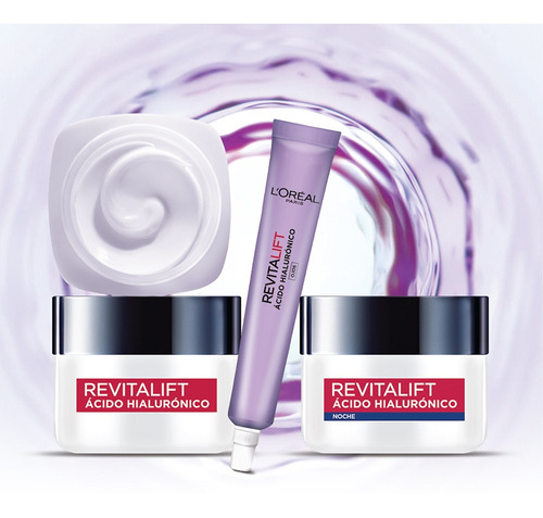 Imagen 7 de 7 de Crema Anti Arrugas Revitalift Ácido Hialurónico Loreal 50ml