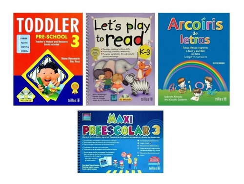 Imagen 1 de 1 de Pack Toddler Let's Play Arcoíris Maxi Preescolar Trillas