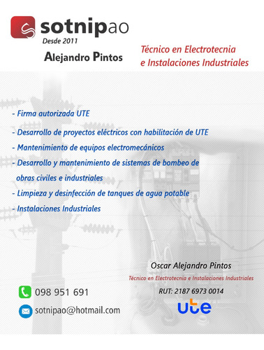 Técnico Electricista - Firma De Ute