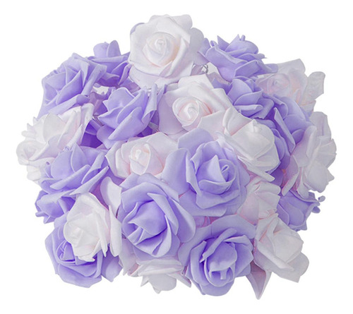 Led Rose Flower Fairy String Light Foam Rose Fairy Lights