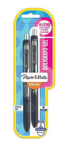 Imagen 1 de 1 de Bolígrafo Gel Rt 0.7 Ink Joy Negro X 2 Paper Mate