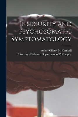 Libro Insecurity And Psychosomatic Symptomatology - Cambe...