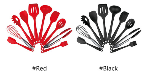Juego De Utensilios De Cocina De Silicona De 10 Piezas Con A