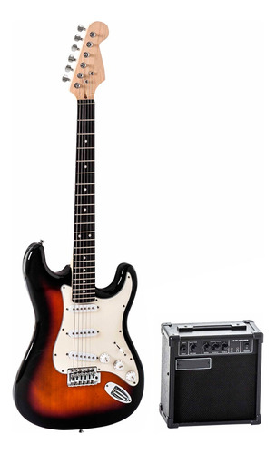 Guitarra Eléctrica Pack Freeman E01 Strat Sunburst Nnet