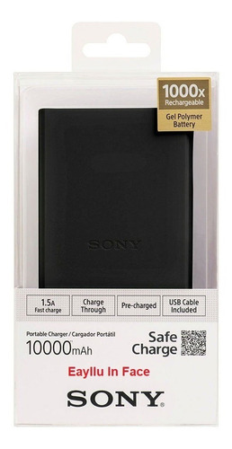 Power Bank 10000mah Sony  Cp-v10b Black Entrega El Mismo Dia