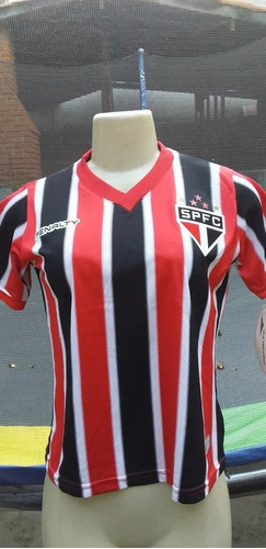 Camiseta Sao Paulo Fc Feminina Juvenil S/ Patrocínio Penalty