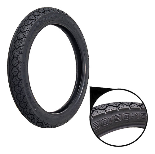 Pneu Technic Traseiro Com Camara Tiger 90/90-18 Cg 160 Start