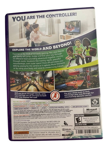 Game Kinect Adventures Xbox360 Original Mídia Física (Usado)