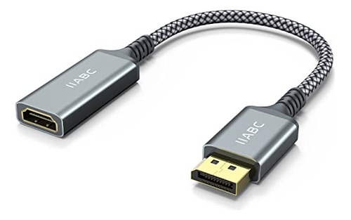 Cable Adaptador Iiabc 4k Displayport A Hdmi  Chapado En Oro