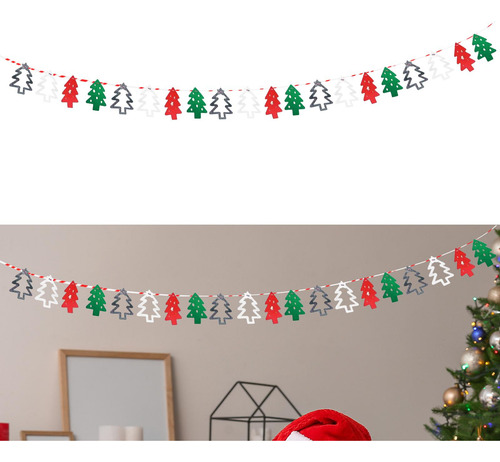 Guirnalda De Pancarta Navideña, Banderines Diy, Árbol