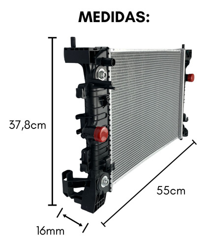 Radiador Magneti Marelli Onix Prisma 2018 2020 2022