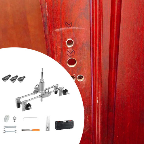 Máquina Perforadora De Cerradura De Puerta, Con 3 Cabezas