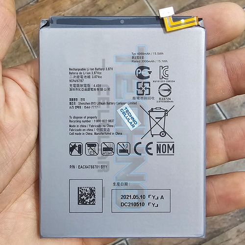Bate Para Lg K42 K52 K62 K62+ K62 Plus Bl-t51 100% Original