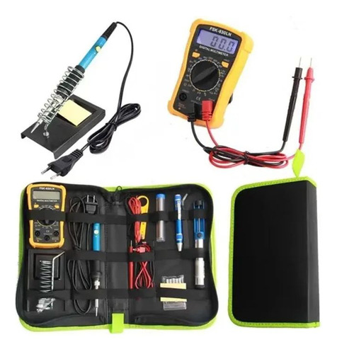Kit Eléctrico Cautín 60w Regulable 17 Accesorios