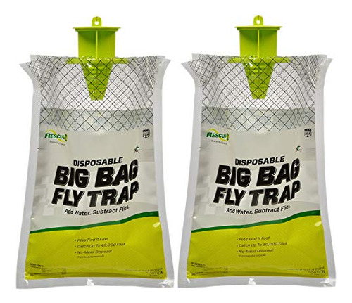 Big Bag Fly Trap  Disposable, Outdoor Use - 2 Traps