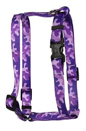 Amarillo Diseño De Perro Camuflaje Morado Romano Estilo H A