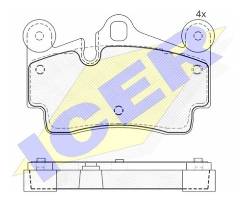 Pastilla De Freno Trasera- Audi- Porsche- Vw - 181611