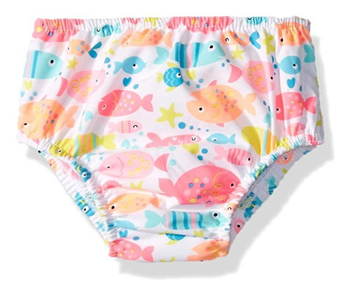 Bebé Reutilizable Swim Swim Time Girls Pañal Upf 50 Con Br