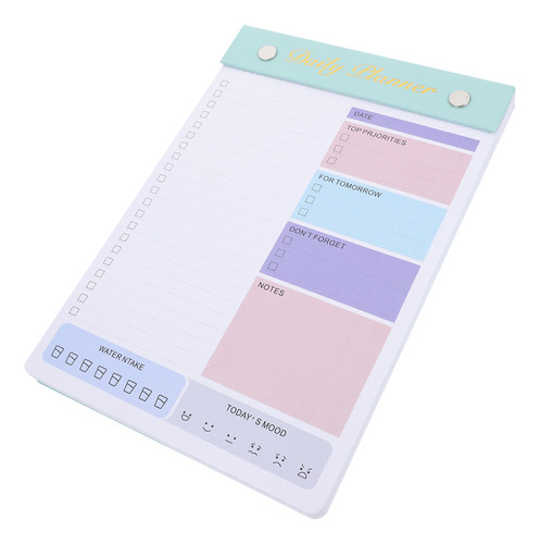 Bloc De Notas De Planificación Diaria Para Notas, Cuaderno D